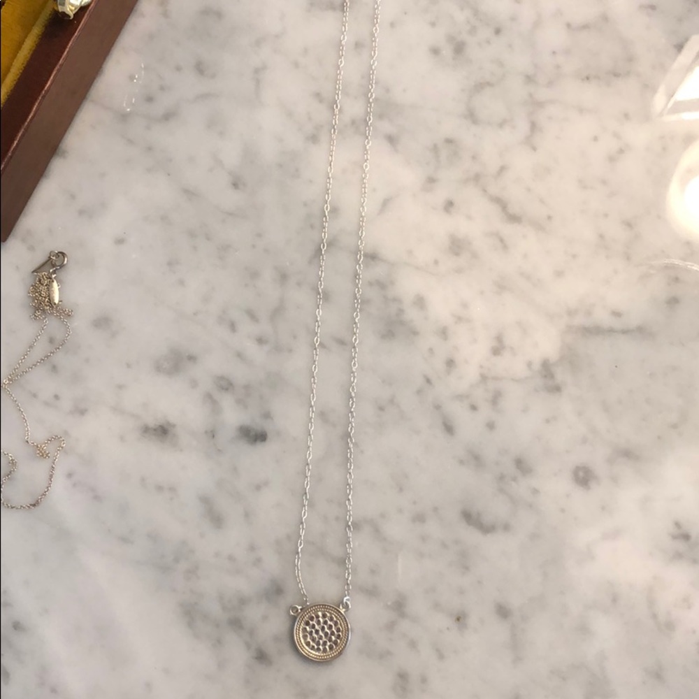 Anna Beck reversible necklace - gold and silver